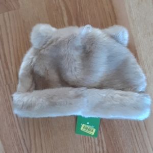 COPY - Nwot kate spade faux fur fuzzy warm hat with ears